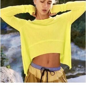 FP Movement by Free People TEMPO Long Sleeve- Crop Top SPF 30 UV protection